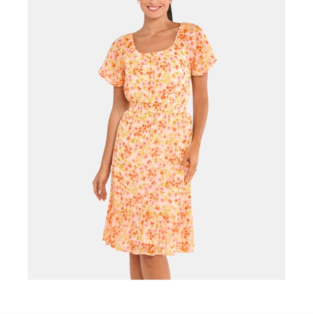 Womens The Children's Place Mommy And Me Floral GeorgetteTiered Dress